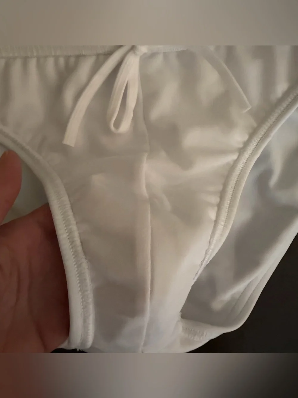 White Speedo Men’s bathing suit Bottoms POWER FLEX 50+ UPF Chlorine Resistant 34 - Picture 9 of 16